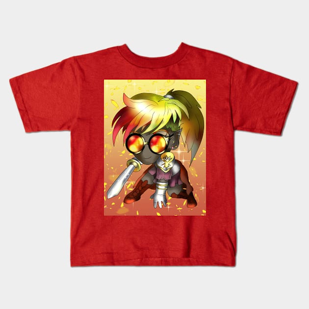 chibi paladin elf Kids T-Shirt by cuisinecat